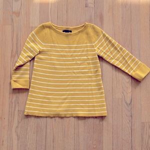 Tahari Soft Striped Sweater 3/4 Sleeve